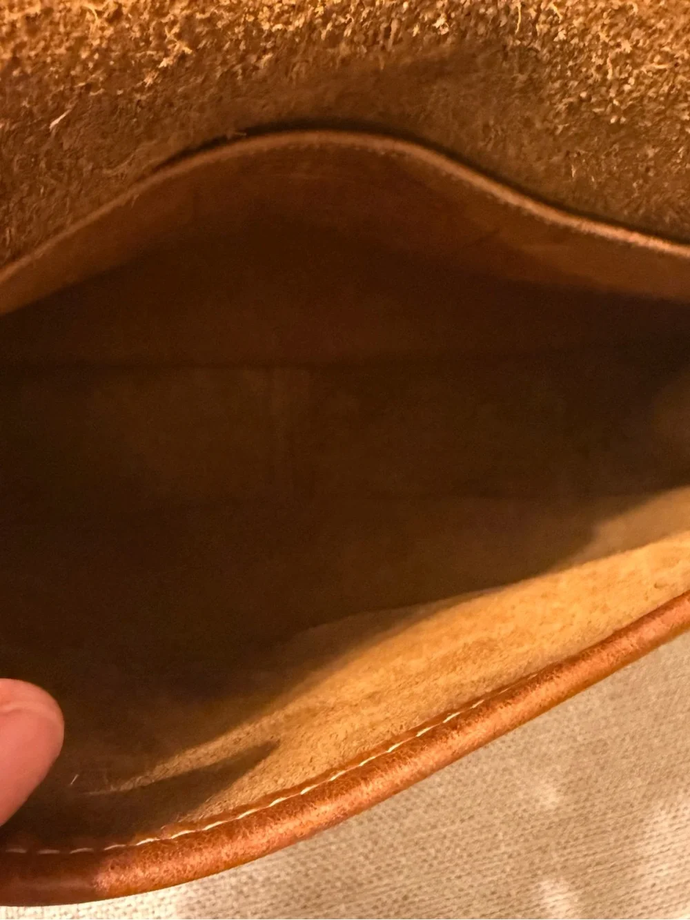 VTG 70s Coach Crescent Saddle Bag New York Pre Serial # Saddle Classic RARE - Picture 7 of 11